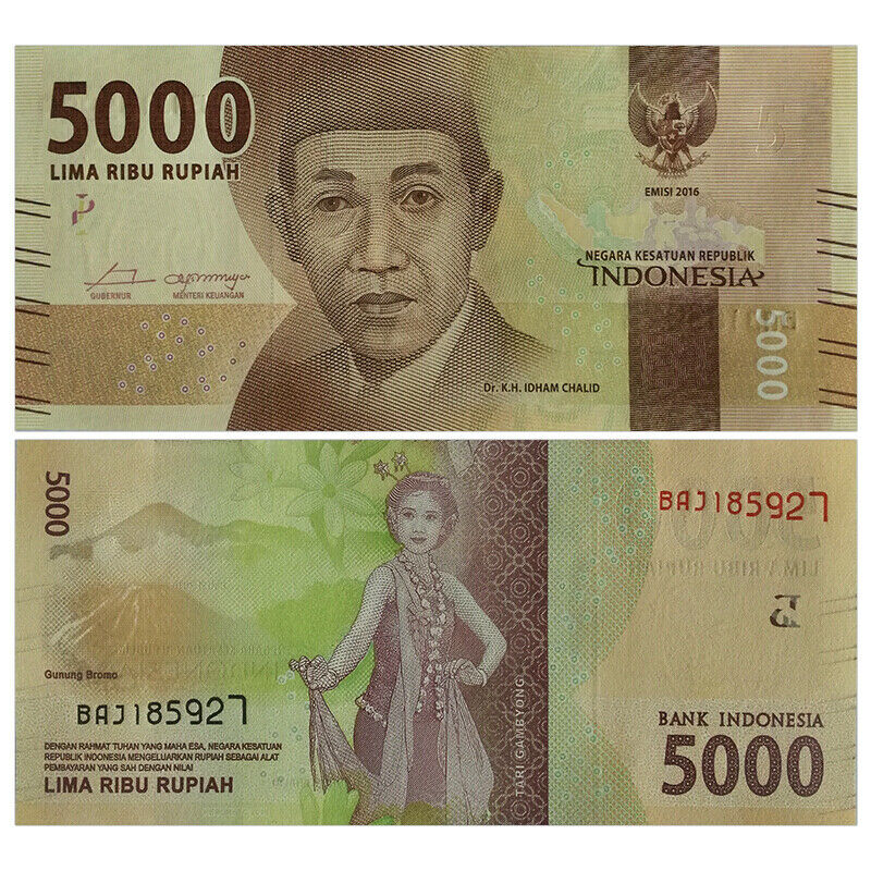 Indonesia 5000 Rupiah, 2016, P-156, Banknote, UNC