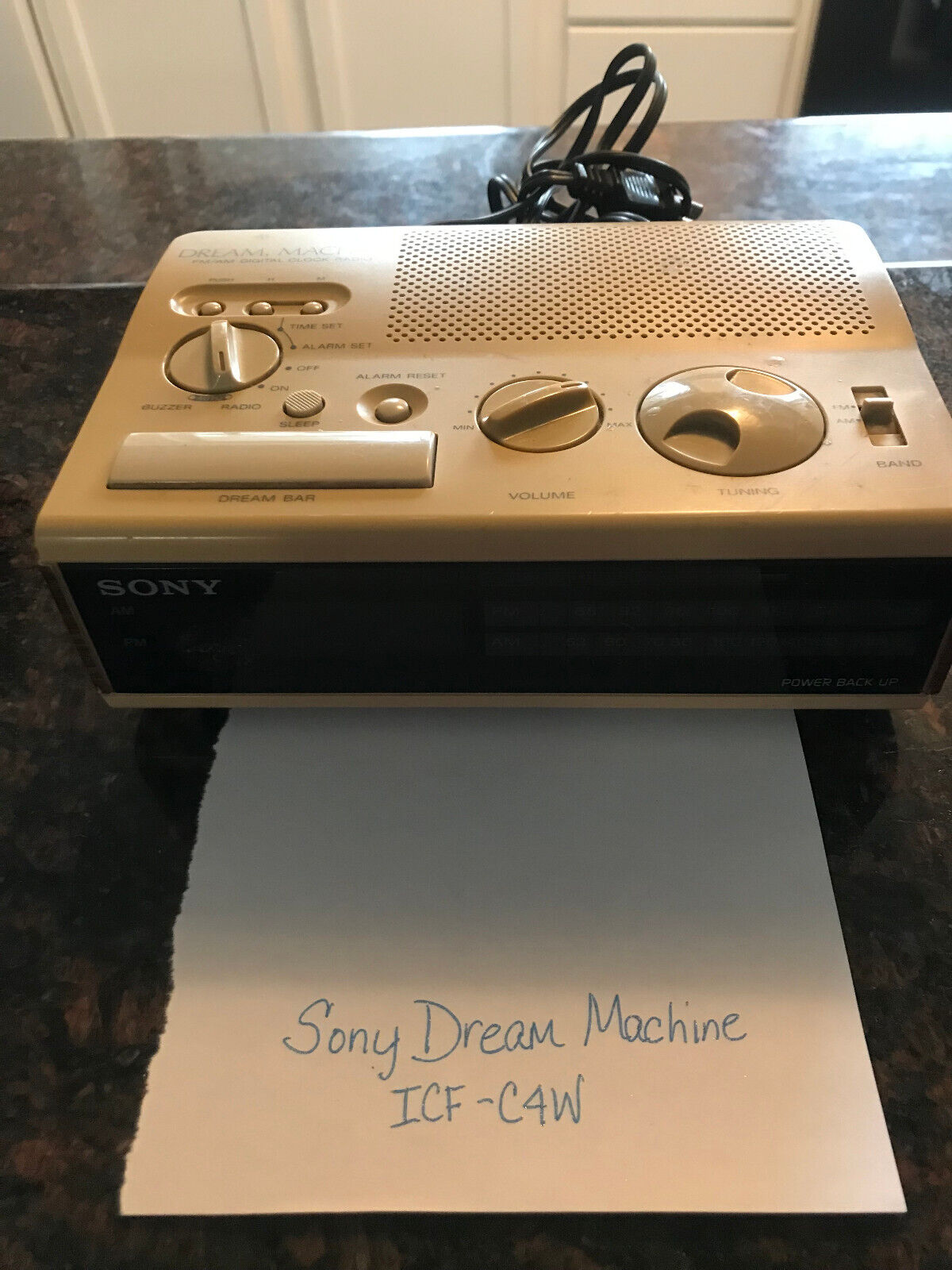 Sony Dream Machine ICF-C4W Vintage